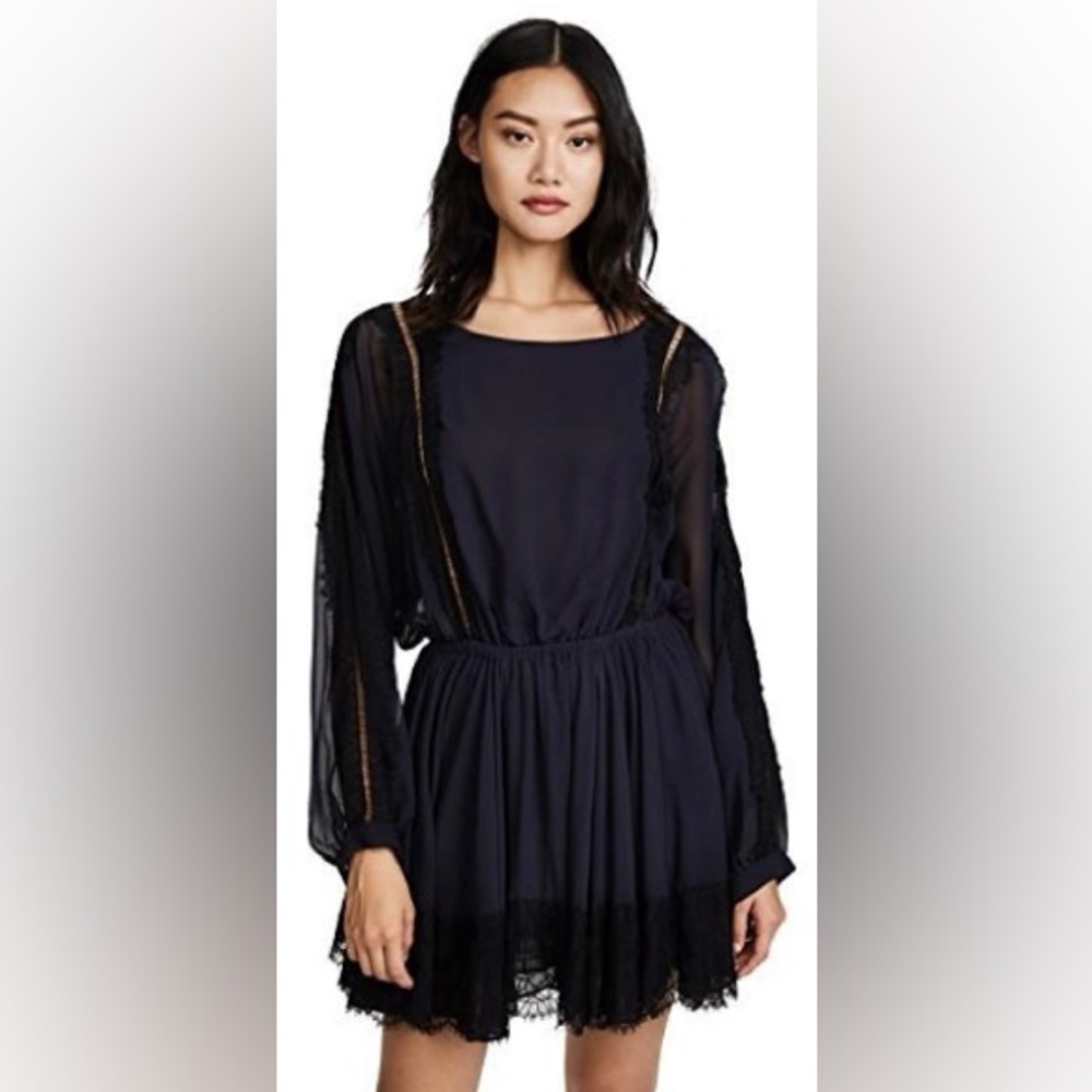 COPY - Love Shack Fancy Noelle Lace Trim Dress